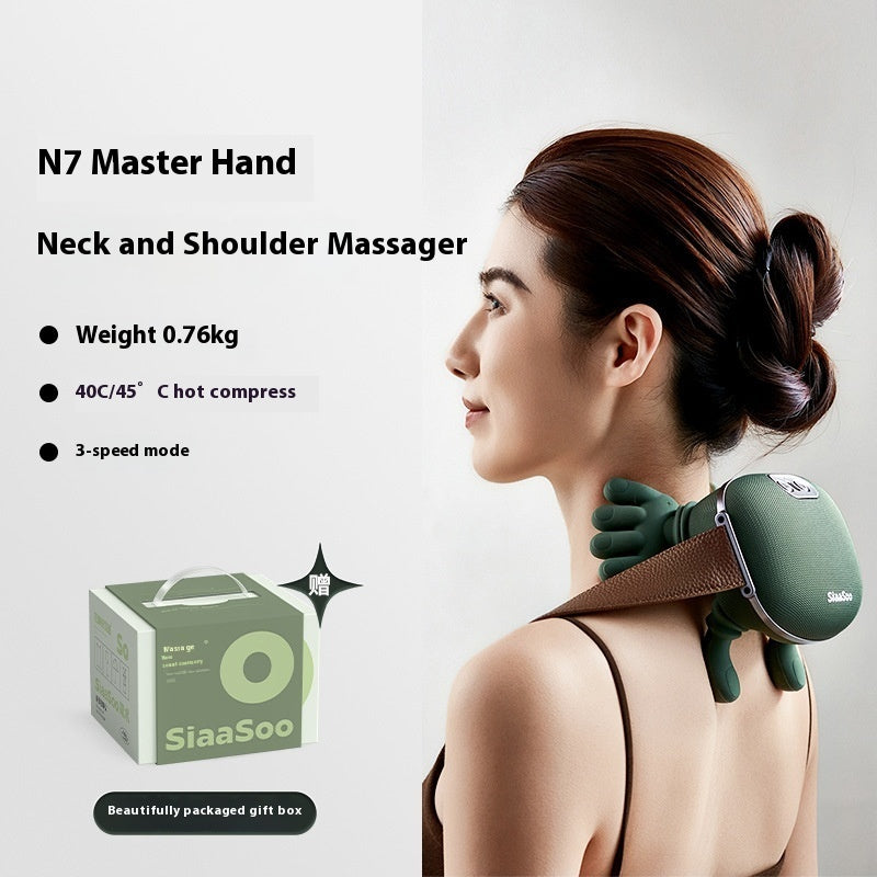 Wireless Electric Neck & Shoulder Massager – Deep Kneading Back Massage Shawl for Muscle Relaxation & Pain Relief