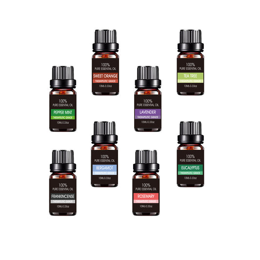 Organic Essential Oils Gift Set – 100% Pure Therapeutic Grade Aromatherapy Oils for Diffusers, Massage & Relaxation (6-Pack / 10ml Each)