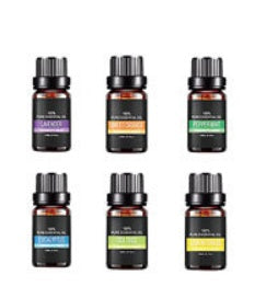Organic Essential Oils Gift Set – 100% Pure Therapeutic Grade Aromatherapy Oils for Diffusers, Massage & Relaxation (6-Pack / 10ml Each)