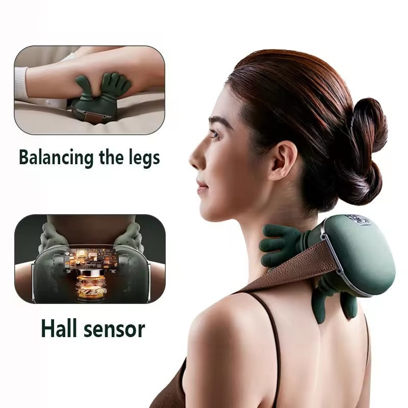 Wireless Electric Neck & Shoulder Massager – Deep Kneading Back Massage Shawl for Muscle Relaxation & Pain Relief
