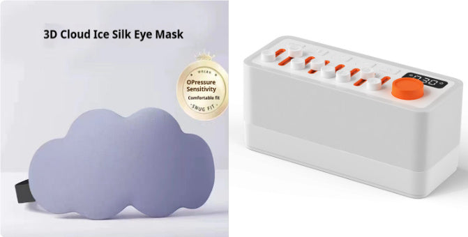 White Noise Sleep Sound Machine – Bluetooth Speaker with 7-Color RGB Night Light & Relaxing Sleep Aid Sounds