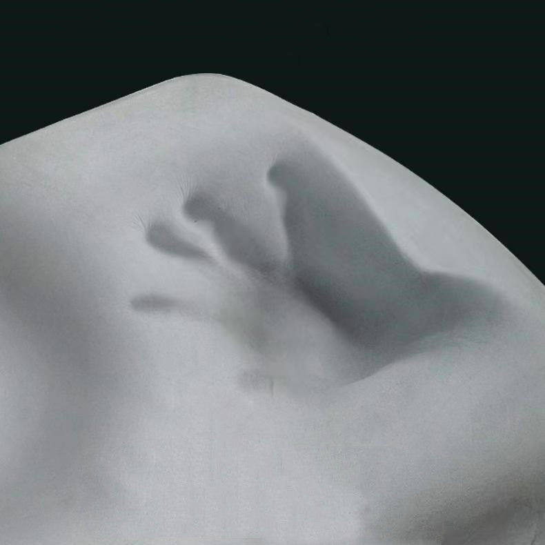 Orthopedic Memory Foam Massage Pillow – Neck Support & Sleep Aid Cushion with Soft Knitted Cotton Cover for Home Bedding