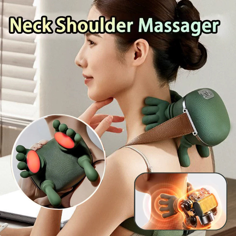 Wireless Electric Neck & Shoulder Massager – Deep Kneading Back Massage Shawl for Muscle Relaxation & Pain Relief