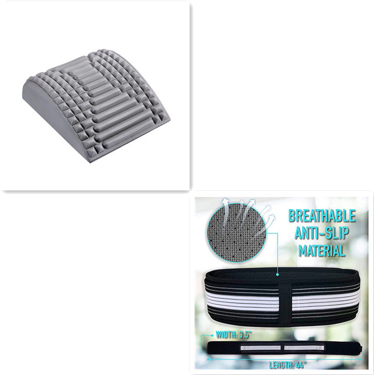 Back Stretcher Pillow with Lumbar & Neck Support – Orthopedic Massager for Sciatica, Herniated Disc & Posture Relief