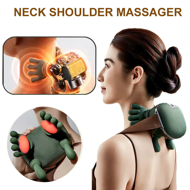 Wireless Electric Neck & Shoulder Massager – Deep Kneading Back Massage Shawl for Muscle Relaxation & Pain Relief